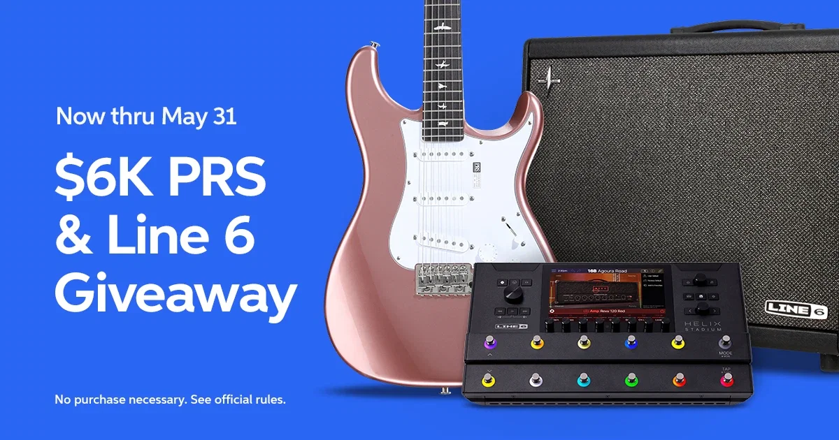 Enter for a Chance to Win the $6K PRS & Line 6 Giveaway*