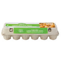 Wegmans Organic Large Brown Eggs, 12 Count, C...