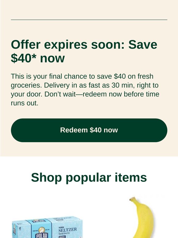 Final hours: Claim $40 now or lose it