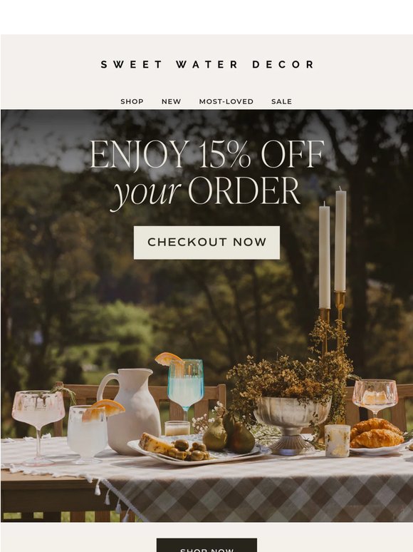 Limited time: Enjoy 15% off ⏰