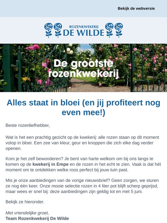 Alles staat in bloei (en jij profiteert nog even mee!)