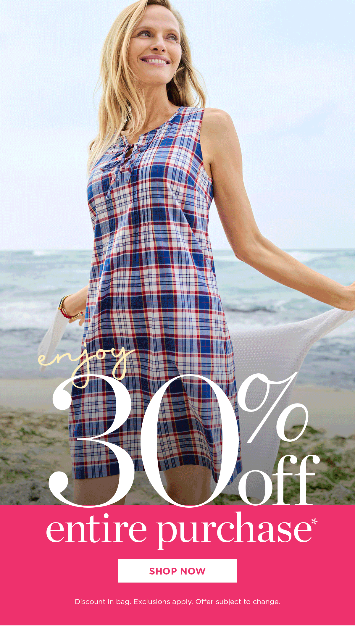 Enjoy 30% off entire purchase | Shop Now