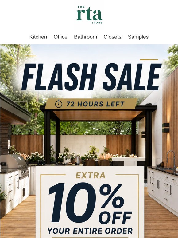 Extra 10% OFF Entire Order Ends Soon