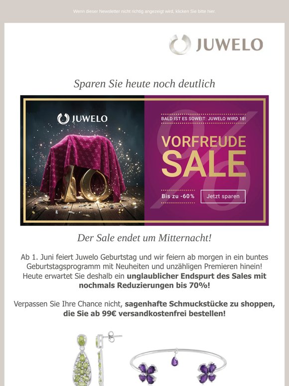Schnell sein: Der Vorfreude-SALE endet in wenigen Stunden!