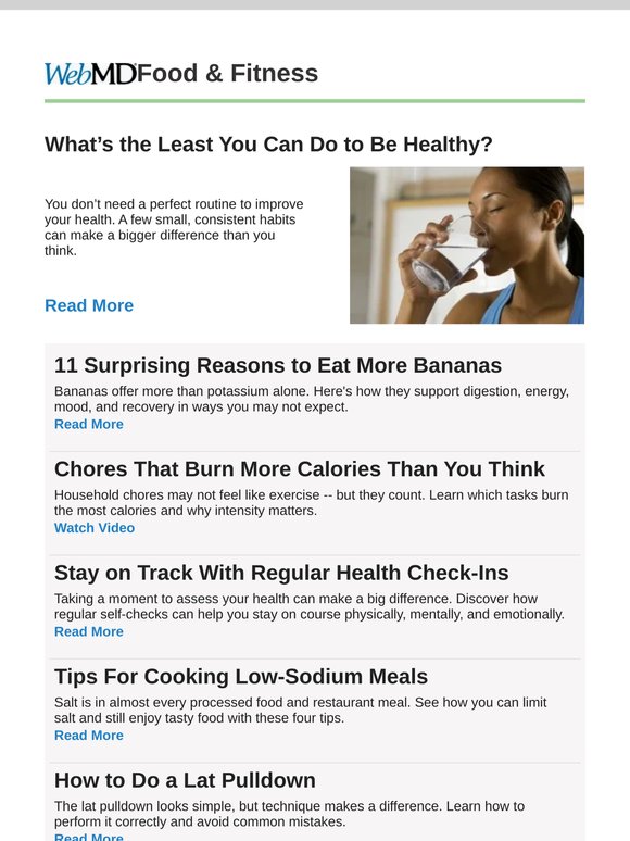 What’s the Least You Can Do to Be Healthy?