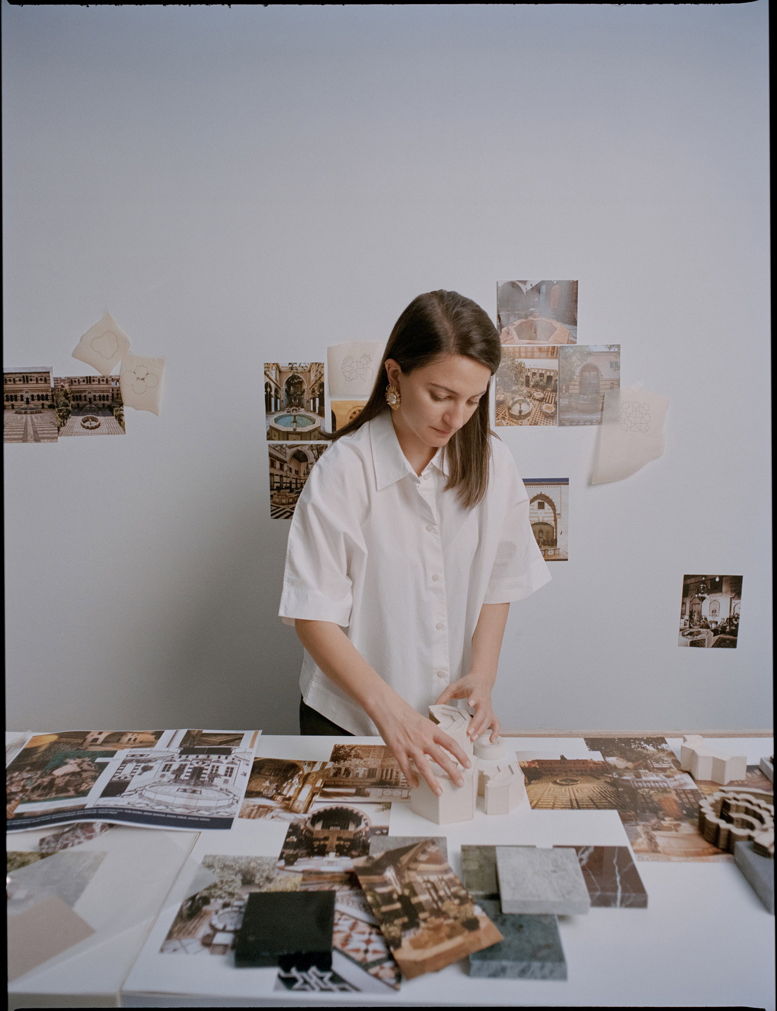 Artist and designer Talin Hazbar in her studio