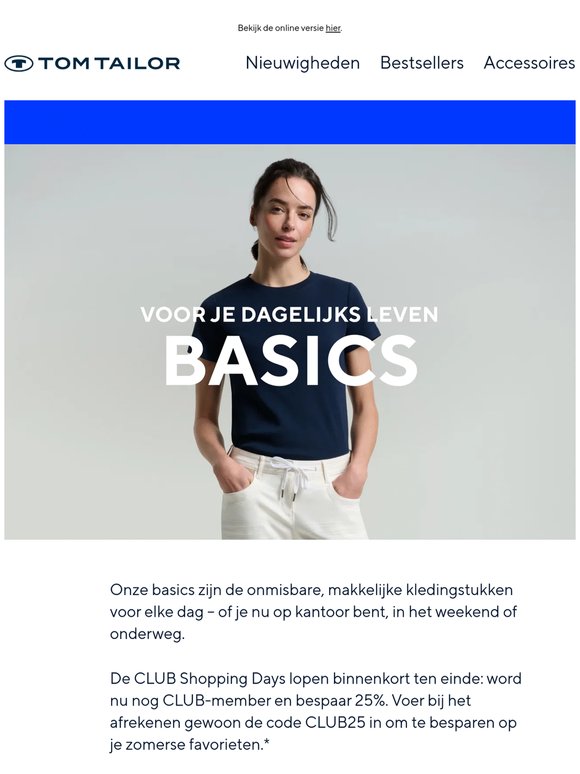 25% korting op je zomerse basics ☀️
