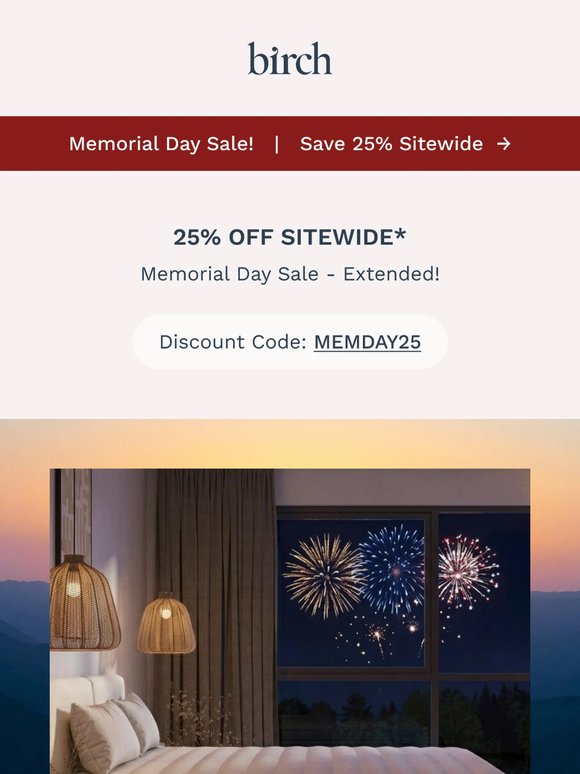 Reminder: Final day for 25% OFF