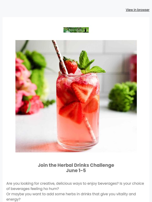 Want to make some healthy herbal drinks?
