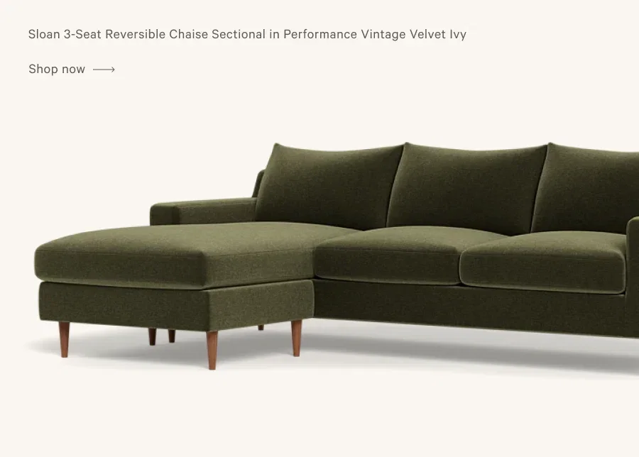Sloan 3-Seat Reversible Chaise Sectional 