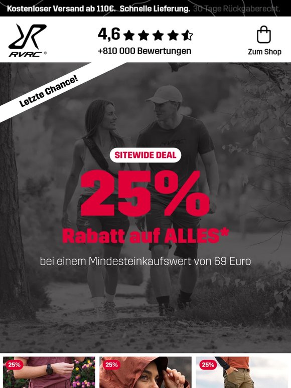 COUNTDOWN FÜR 25% auf alles* ⏳