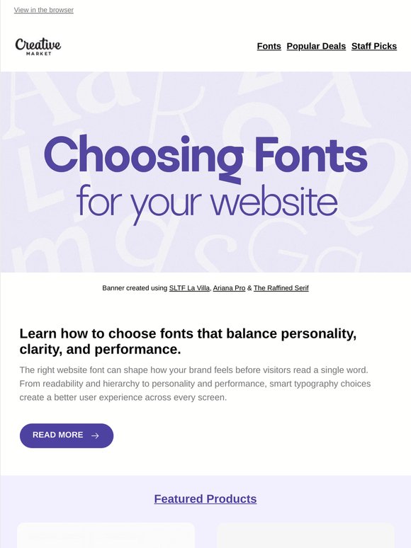 The fonts making web design look better right now