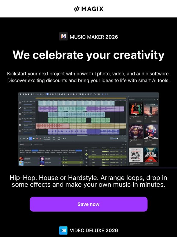 Great deals on video, music & photo software
