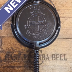 The BEST gift idea!  Gorgeous Griswold #8 Cast Waffle Iron #151/151, Low base #152