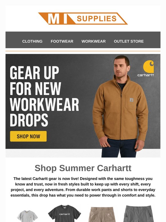 Fresh Summer Clothing From Carhartt