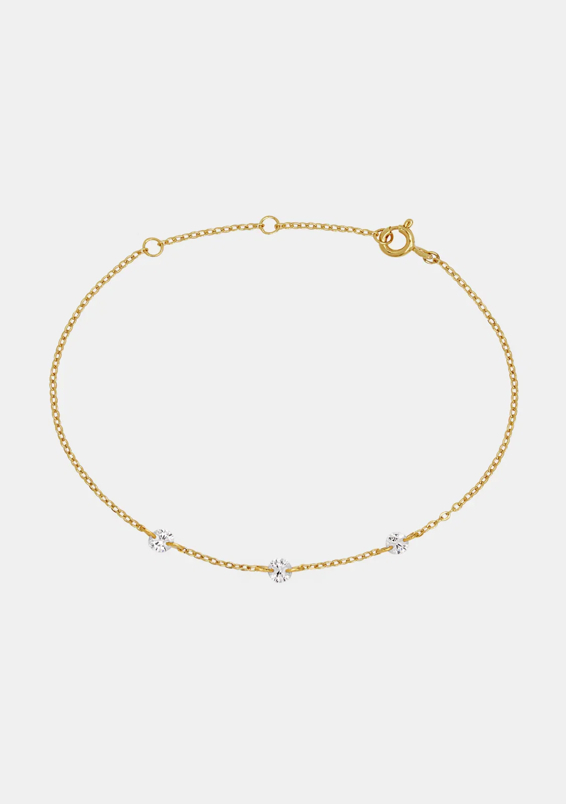 Image of Floating Stone Bracelet - Gold