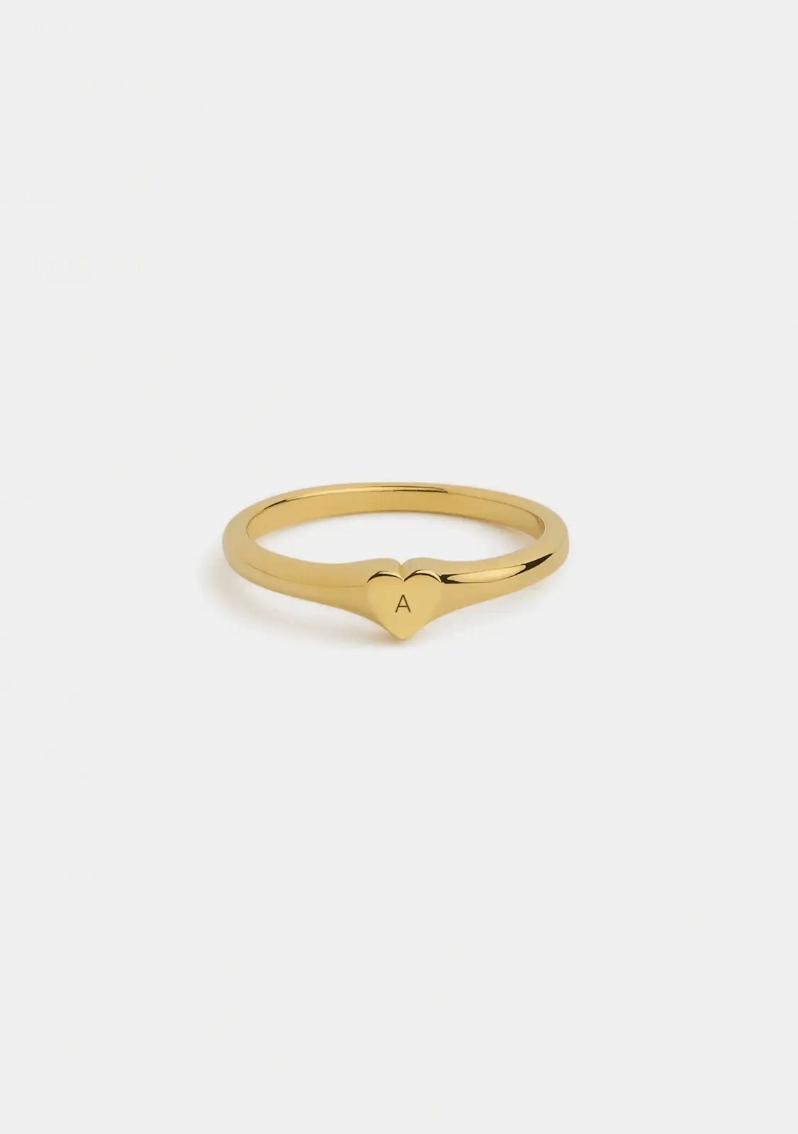 Image of Love Letter Signet Ring - Gold