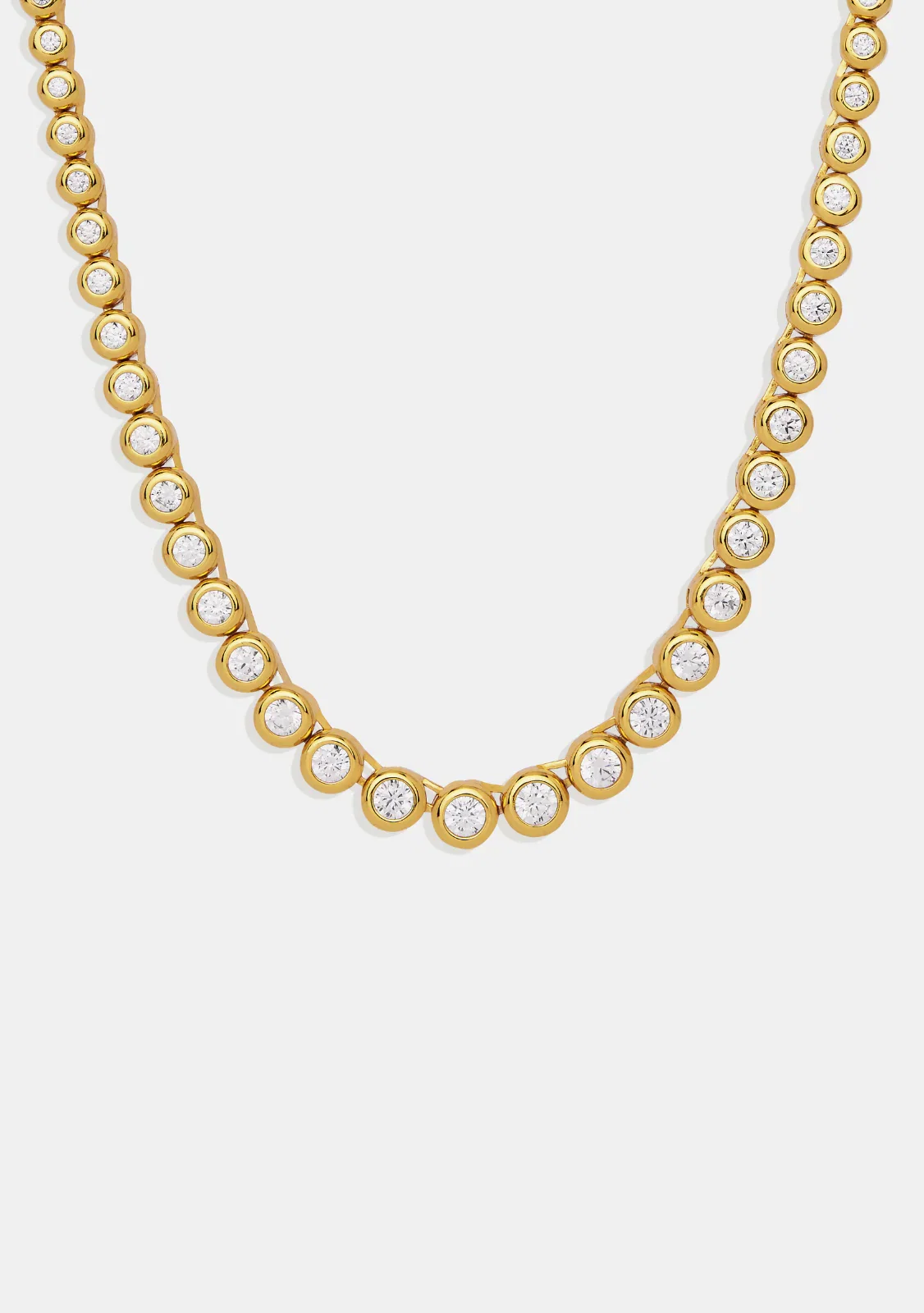 Image of Crescendo Tennis Necklace - Gold
