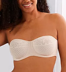 Visual Effects Strapless Minimizer Bra Sand 36D