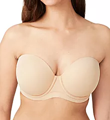 Red Carpet Strapless Full-Busted Underwire Bra Sand 34D