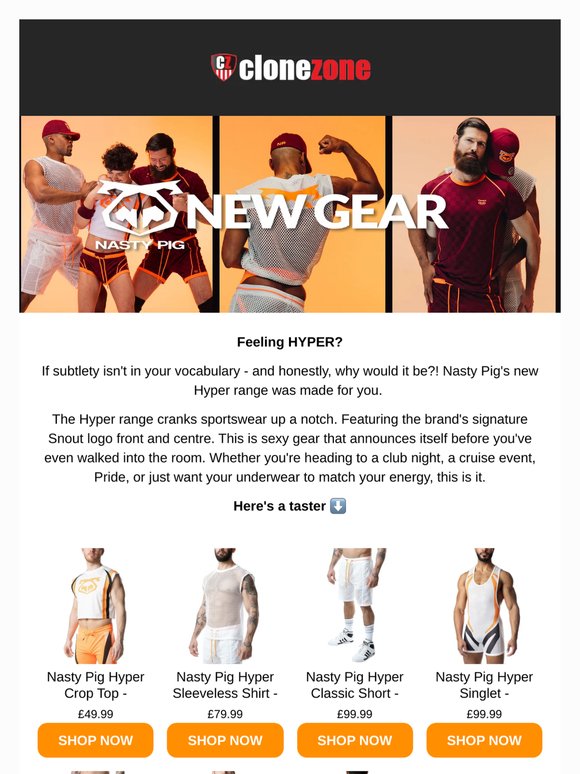 This sportswear IS NOT subtle.