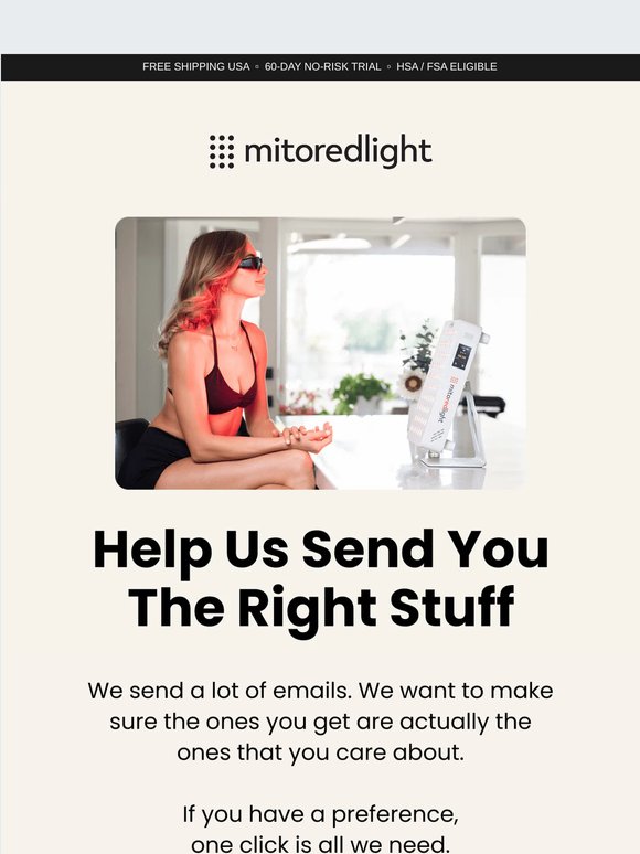 What are you hoping to get out of red light?