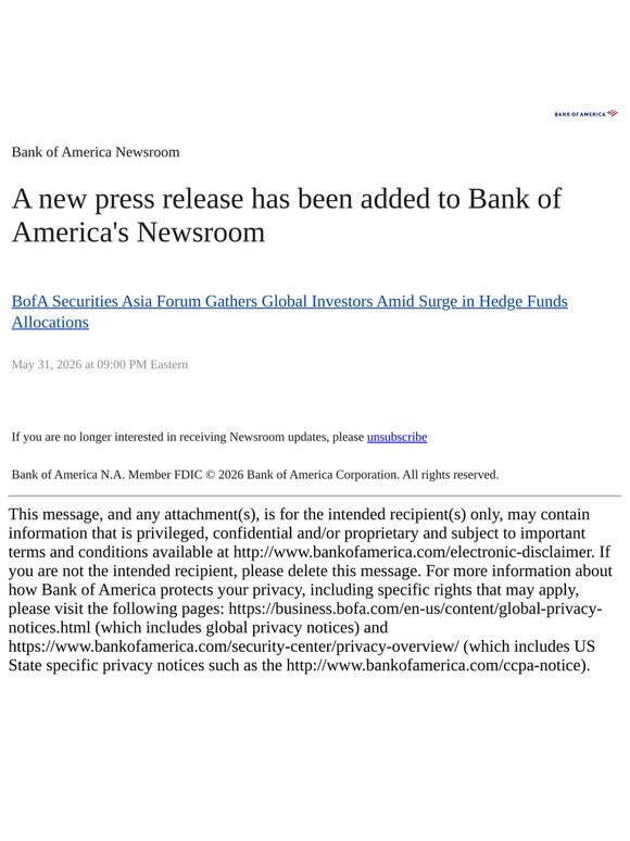 Bank of America Newsroom
