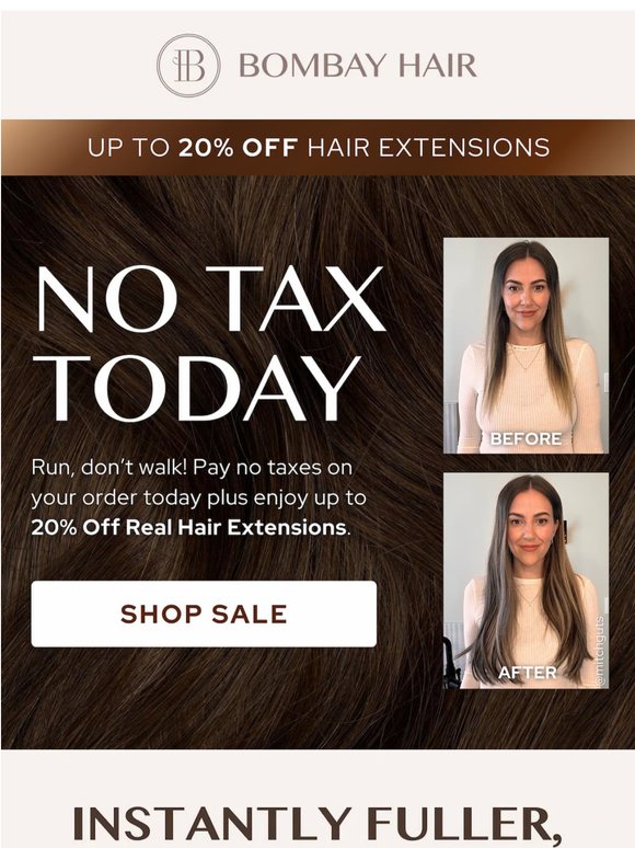 NO TAX on your order today ⚡