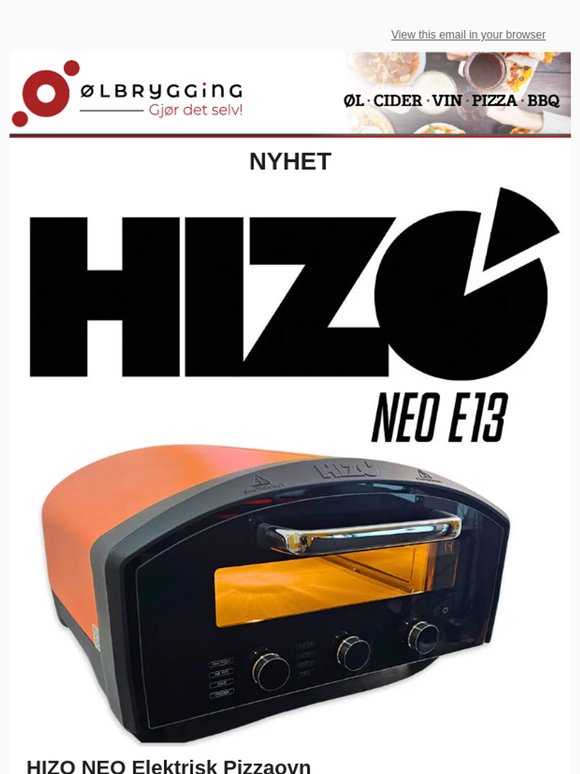 HIZO Elektrisk Pizzaovn! 🤩🍕