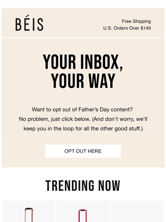 Want to opt-out of Father's Day?