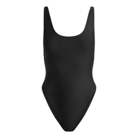 SKIMS Signature Swim Scoop Neck One Piece Onyx