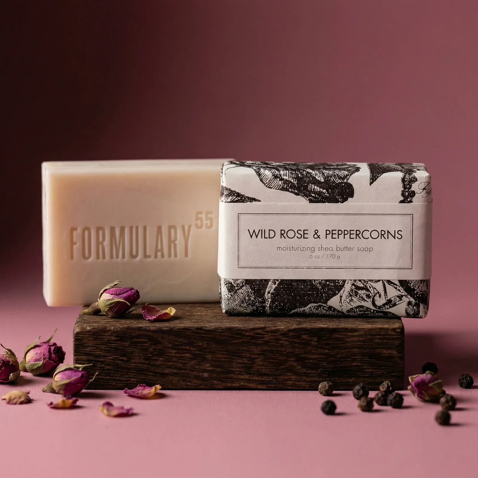 Image of Wild Rose & Peppercorns - Shea Butter Bar Soap