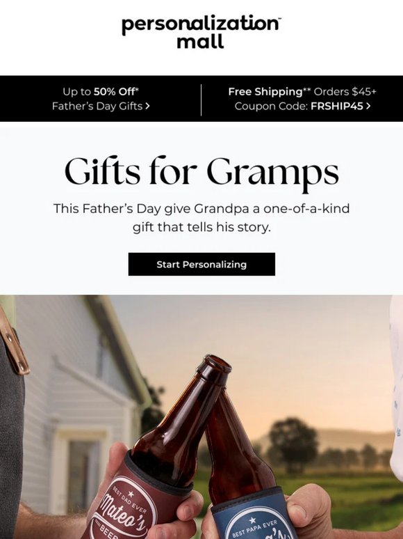 Gifts For Grandpa That Tell His Story | 50% Off