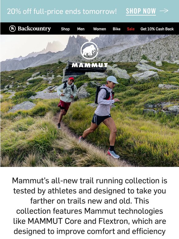 Hit the trails running with Mammut