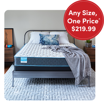 Sleepy's Review: I used to wake up with backaches. I didn't realize that I had the wrong bed until I visited family & slept so well. I love my firm mattress! Any size one price: $219.99