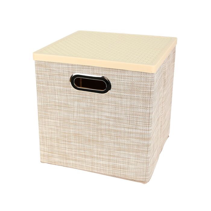 Aufbewahrungsbox «Premium», 27x28x27 cm, mit Deckel , gold