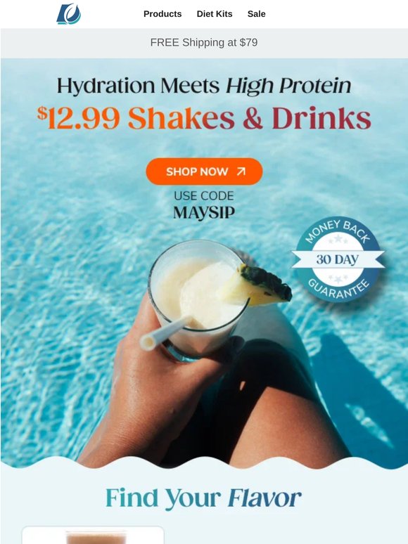 $12.99 Shakes & Drinks with code: MAYSIP
