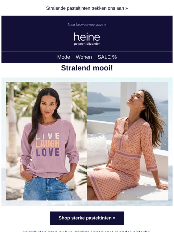 Sterke uitstraling in zachte tinten!