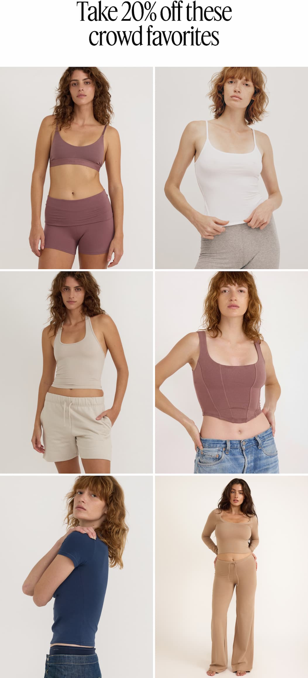 take 20% off these crowd favorites
