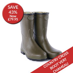 Shop Le Chameau Country Cross Bottillon Boot Vert Chameau