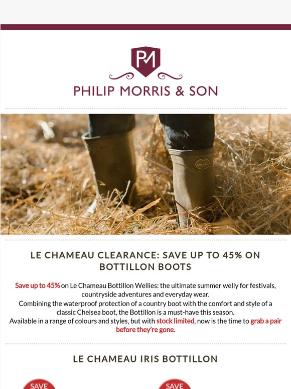 Le Chameau CLEARANCE has arrived!