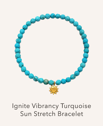 Ignite Vibrancy Turquoise Sun Stretch Bracelet