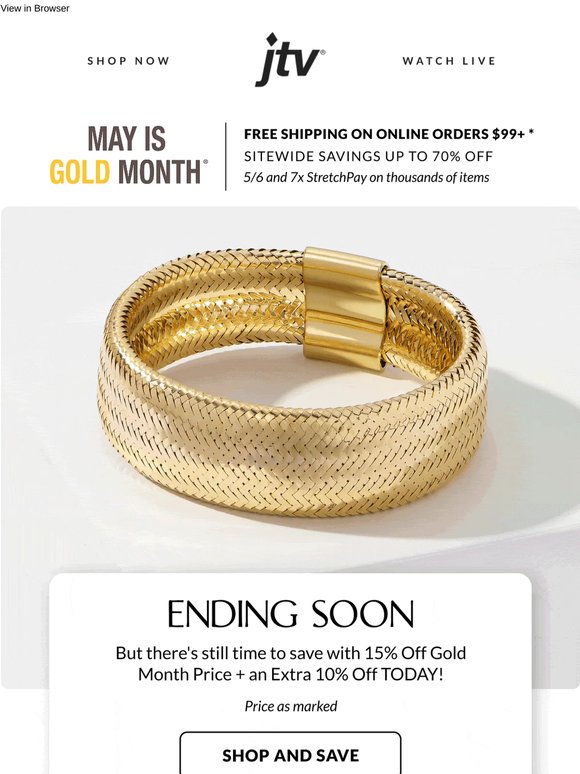 Hurry! Gold Month Is Almost Gone, But the Deals Aren't!