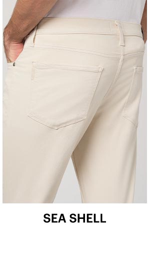 Transcend Federal 30" Slim Straight Jean in Sea Shell.