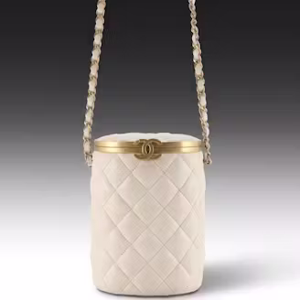 Chanel CC Small Vanity Crown Box Bag in Quilted Lambskin Leather