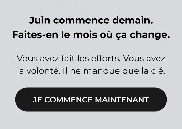 JE COMMENCE MAINTENANT