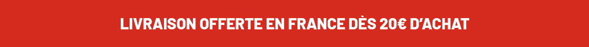 Livraison offerte en France dès 20€ d’achat