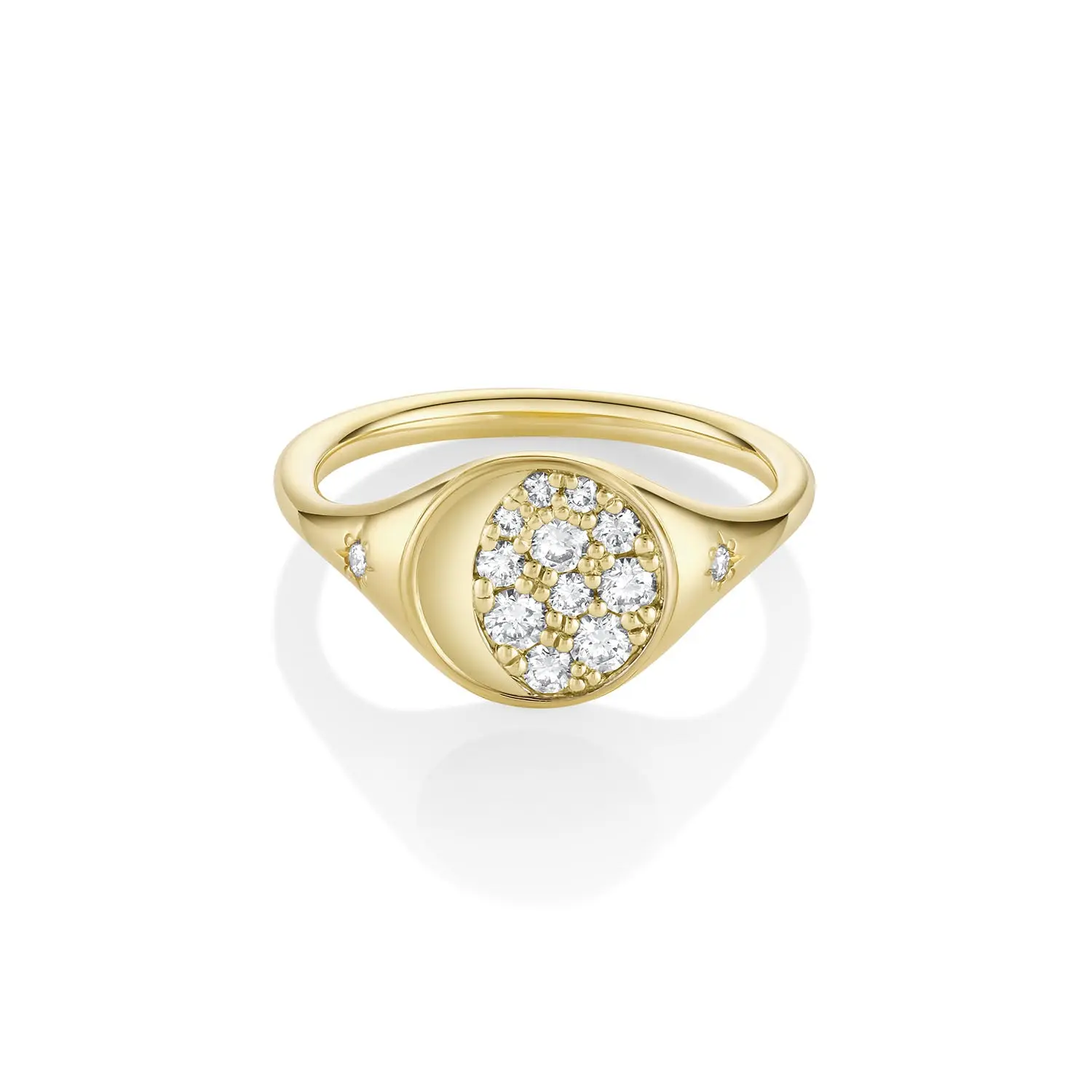 Image of Gibbous Moon Signet Ring