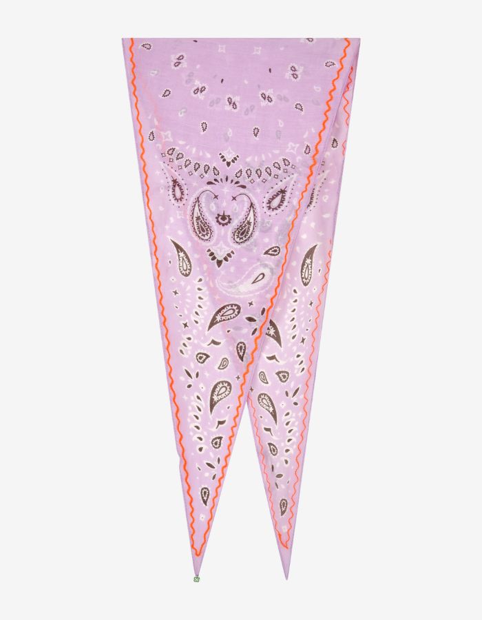 Rhombus aus Baumwolle-Seide-Mix im Bandana-Design