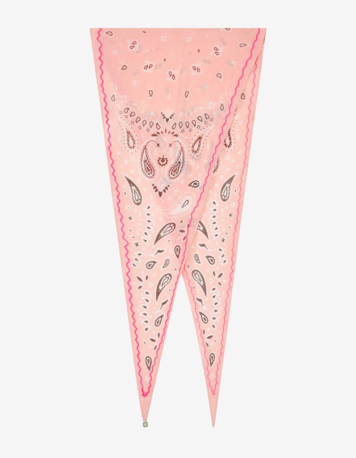 Rhombus aus Baumwolle-Seide-Mix im Bandana-Design